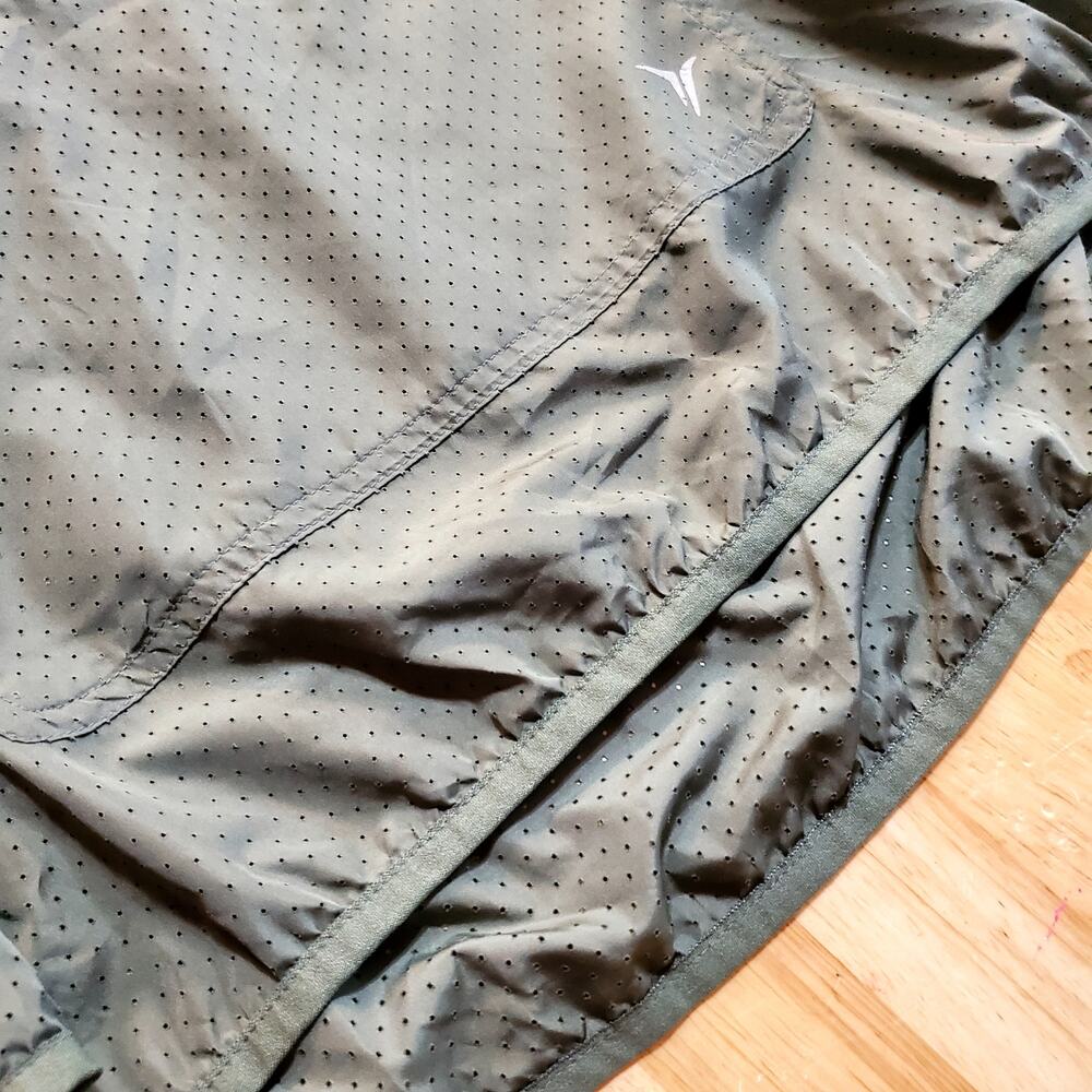 Old Navy Green Mesh Light Windbreaker Pullover Hooded Pocket Size XL - Picture 7 of 11